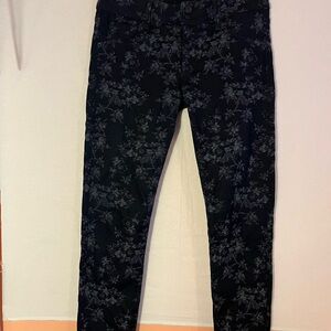 HUDSON Collin Midrise Floral Pattern Pants Size 30